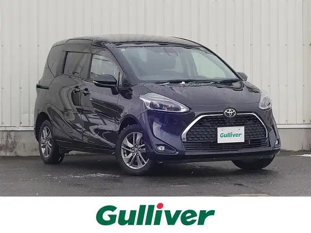 トヨタ シエンタ G クエロ 山形県 2019(平31)年 8.2万km ブラックマイカ 4WD/衝突被害軽減システム/純正SDナビ/　　【CD DVD BT フルセグ MSV】/全周囲カメラ/両側パワースライドドア/LEDオートライト/ハーフレザーシート/シートヒーター/純正15インチアルミホイール/コーナーセンサー/ステアリングスイッチ/電動格納ウィンカーミラー/フォグランプ/スマートキー/ETC