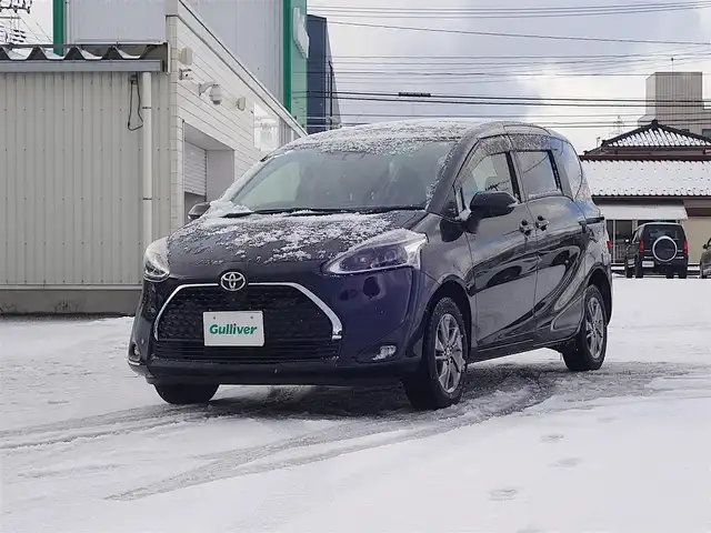 トヨタ シエンタ G クエロ 山形県 2019(平31)年 8.2万km ブラックマイカ 4WD/衝突被害軽減システム/純正SDナビ/　　【CD DVD BT フルセグ MSV】/全周囲カメラ/両側パワースライドドア/LEDオートライト/ハーフレザーシート/シートヒーター/純正15インチアルミホイール/コーナーセンサー/ステアリングスイッチ/電動格納ウィンカーミラー/フォグランプ/スマートキー/ETC