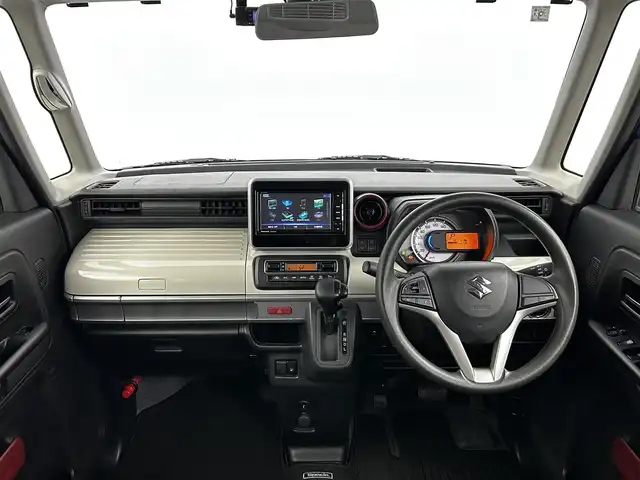 スズキ スペーシア HYBRID X 大分県 2019(平31)年 5.2万km ブリスクブルーM SDナビ（純正）/フルセグテレビ/Bluetooth/DVD再生/全方位カメラ/アイドリングストップ/両側パワースライドドア/デュアルセンサーサポート/ETC/LEDヘッドライト/ドライブレコーダー/シートヒーター（運転席）/ステアリングリモコン/スマートキー/プッシュスタート/フロアマット（純正）/アルミホイール（純正）