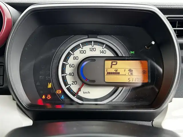 スズキ スペーシア HYBRID X 大分県 2019(平31)年 5.2万km ブリスクブルーM SDナビ（純正）/フルセグテレビ/Bluetooth/DVD再生/全方位カメラ/アイドリングストップ/両側パワースライドドア/デュアルセンサーサポート/ETC/LEDヘッドライト/ドライブレコーダー/シートヒーター（運転席）/ステアリングリモコン/スマートキー/プッシュスタート/フロアマット（純正）/アルミホイール（純正）