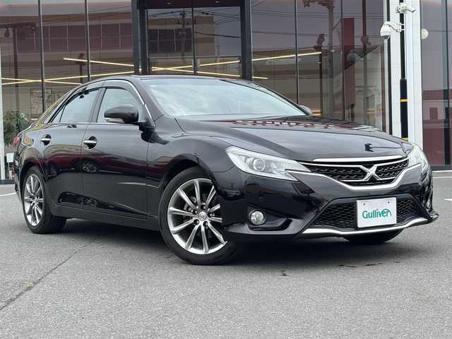 トヨタ マークＸ 250G Sパッケージ 宮城県 2015(平27)年 4.3万km ブラック 登録時走行距離42661km/純正ナビ【フルセグTV・BT・CD/DVD・AM/FM】/クルーズコントロール/パワーシート【D席】/ドラレコ前後/ドアバイザー