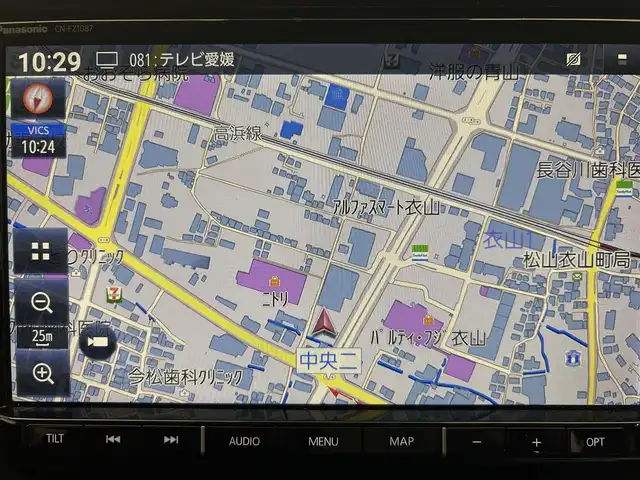 スズキ ソリオ HV SZ 愛媛県 2023(令5)年 1.3万km フレイムオレンジPM ・１０型ナビ/（フルセグＴＶ・ＢＴ・ＣＤ・ＤＶＤ・ＳＤ・ＦＭ・ＡＭ・ＵＳＢ）/・全方位カメラ　/・前後ドラレコ　/・両側パワースライドドア　/・ＤＮ席シートヒーター　/・ＵＳＢ充電　/・レーダークルーズコントロール/・レーンキープアシスト/・ヘッドアップディスプレイ/・サーキュレーター