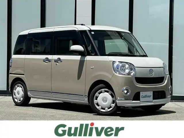ダイハツ ムーヴ キャンバス G メイクアップ VS SAⅢ 大阪府 2022(令4)年 1.4万km パールホワイトⅢ/ナチュラルベージュマイカメタリック 2トーン 社外ナビ（Strada）/Bluetooth/TV/全方位カメラ/ドライブレコーダー/両側電動スライドドア/シートヒーター/フルフラットシート/ABS/横滑り防止装置/レーンアシスト/盗難防止装置