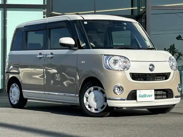 ダイハツ ムーヴ キャンバス G メイクアップ VS SAⅢ 愛媛県 2022(令4)年 1.4万km パールホワイトⅢ/ナチュラルベージュマイカメタリック 2トーン 全周囲ナビ/両側パワースライドドア/社外SDナビ/ワンセグTV/CD/Bluetooth/ドライブレコーダー/シートヒーター/LEDヘッドライト/オートライト/オートマチックハイビーム/フォグランプ/衝突被害軽減ブレーキ/レーンキープアシストシステム/ETC/純正フロアマット/スマートキー/プッシュスタート