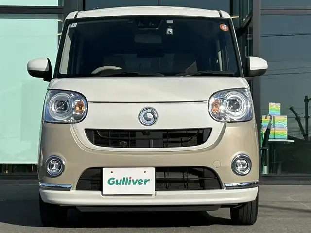 ダイハツ ムーヴ キャンバス G メイクアップ VS SAⅢ 愛媛県 2022(令4)年 1.4万km パールホワイトⅢ/ナチュラルベージュマイカメタリック 2トーン 全周囲ナビ/両側パワースライドドア/社外SDナビ/ワンセグTV/CD/Bluetooth/ドライブレコーダー/シートヒーター/LEDヘッドライト/オートライト/オートマチックハイビーム/フォグランプ/衝突被害軽減ブレーキ/レーンキープアシストシステム/ETC/純正フロアマット/スマートキー/プッシュスタート