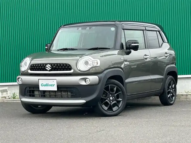 スズキ クロスビー HYBRID MZ 宮城県 2020(令2)年 7.9万km タフカーキパールメタリック/ブラック2トーン 全方位モニター用カメラパッケージ/・フロント/サイド/バックカメラ/・ステアリングスイッチ/2トーンルーフ/＝＝＝/セーフティサポート/・デュアルカメラブレーキサポート/・誤発進抑制機能（前方/後方）/・車線逸脱警報機能/・ふらつき警報機能/・先行車発進お知らせ機能/・ハイビームアシスト/・後退時ブレーキサポート/・リアパーキングセンサー/純正8インチナビ（AVIC-RLS901II）/・CD/DVD/・Bluetooth/・フルセグTV/ドライブレコーダー/前席シートヒーター/革調シートカバー/パーソナルテーブル（後席左右）/革巻きステアリング/パドルシフト/LEDヘッドランプ/オートライト/スマートキー＆プッシュスタート/スペアキー1本/電動格納ミラー/純正16インチAW/純正フロアマット/純正ドアバイザー/W/サイド/カーテンエアバッグ
