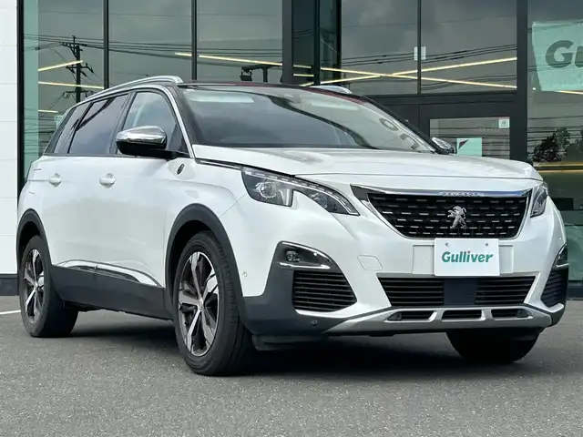 プジョー ５００８ クロスシティ 鹿児島県 2018(平30)年 8.3万km BLANC NACRE 純正ナビ/（Bluetooth/AppleCarPlay）/バック・サイドカメラ/ブラインドスポットモニター/レーンキープアシスト/電動リアゲート/LEDヘッドライト/シートヒーター/運転席マッサージ/純正フロアマット/純正18インチアルミホイール/アドバンスドグリップコントロール/ヒルスタートアシスト/前後ドライブレコーダー/ETC