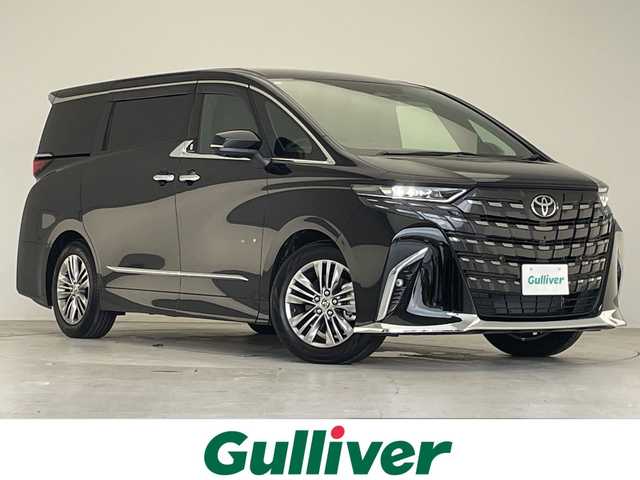 トヨタ アルファード Z 愛知県 2024(令6)年 0.5万km ブラック 純正14型ディズプレイオーディオナビ/フリップダウンモニター/三眼LEDヘッドライト/全方位カメラ/両側パワースライドドア/本革レザー/レーダークルーズコントロール/シートヒーター/バックカメラ/電動リアゲート/パワーシート/コーナーセンサー/純正アルミホイール/ワイヤレス充電器/ETC/ブラインドスポットモニター/ステアリングヒーター/インテリジェントミラー/リアオートエアコン/レーンキープアシスト/オートマチックハイビーム/ステアリングスイッチ/スマートキー/プッシュスタート