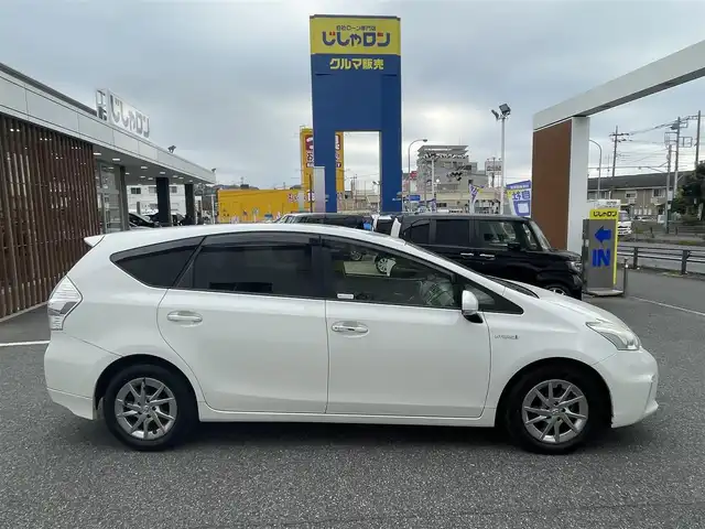 トヨタ プリウス α S チューンブラック 千葉県 2014(平26)年 10.1万km ホワイトパールクリスタルシャイン 【(株)IDOMが運営する【じしゃロン八千代店】の自社ローン対象車両になります。こちらは現金ご利用時の価格です。自社ローンご希望の方は別途その旨お申付け下さい。】/社外ナビ/社外CD/DVD/BT/DTV/バックカメラ/HID/ETC/スマートキー