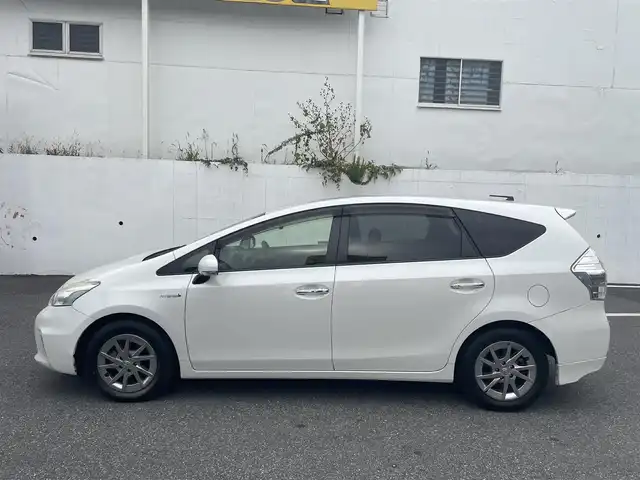 トヨタ プリウス α S チューンブラック 千葉県 2014(平26)年 10.1万km ホワイトパールクリスタルシャイン 【(株)IDOMが運営する【じしゃロン八千代店】の自社ローン対象車両になります。こちらは現金ご利用時の価格です。自社ローンご希望の方は別途その旨お申付け下さい。】/社外ナビ/社外CD/DVD/BT/DTV/バックカメラ/HID/ETC/スマートキー