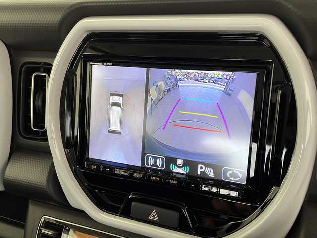 マツダ フレア クロスオーバー ハイブリッドXT 愛知県 2021(令3)年 1.8万km クールカーキパールメタリック 衝突軽減システム/ＳＤ8型ナビ/全方位カメラ/レーダークルーズコントロール/シートヒーター/フルセグ/CD DVD/Bluetooth/バックカメラ/コーナーセンサー/純正アルミホイール/LEDヘッドライト/LEDヘッドライト/パドルシフト/オートマチックハイビーム/ステアリングスイッチ/スマートキー/プッシュスタート