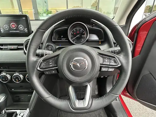 マツダ デミオ 13S ツーリング 栃木県 2017(平29)年 1.7万km ソウルレッドクリスタルM スマートシティブレーキシステム/ブラインドスポットモニター/マツダコネクトナビ/フルセグTV/DVD/Bluetooth/USB/ETC/ドライブレコーダー/コーナーセンサー/ヘッドアップディスプレイ/レーダークルーズコントロール/ステアリングリモコン/スマートキー/プッシュスタート