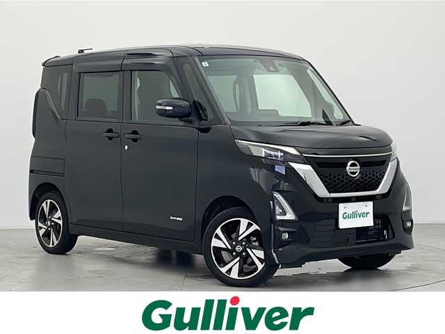 日産 ルークス HWS Gターボ プロパイロットED 宮城県 2021(令3)年 2.1万km ブラック 純正９型ナビ　/プロパイロット　/両側オートスライドドア　/アラウンドビューモニター　/エマージェンシーブレーキ/車線逸脱警報/エンジンスターター　/ＬＥＤヘッドライト　/フォグランプ　/オートハイビーム　/純正１５インチアルミ　/ドライブレコーダー　/禁煙車