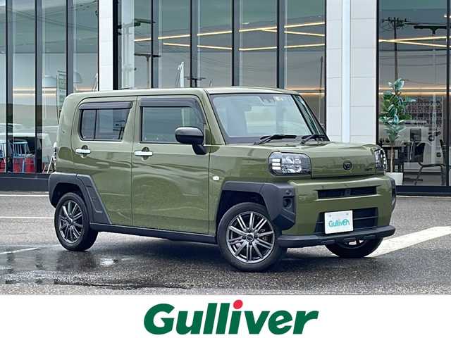 ダイハツ タフト X 新潟県 2022(令4)年 2.3万km フォレストカーキメタリック 純正ナビ/（フルセグ/DVD/Bluetooth）/ワンオーナー/冬タイヤ積載/衝突軽減/コーナーセンサー/バックカメラ/ドライブレコーダー/ヘッドライトレベライザー/アイドリングストップ/ガラスルーフ/フロアマット/USB電源/シガーソケット/LEDヘッドライト/電格ミラー/ドアバイザー/スペアキー×１