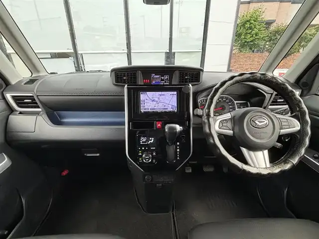 ダイハツ トール カスタムG SAⅡ 宮城県 2017(平29)年 6.4万km レーザーブルークリスタルシャイン 登録時走行距離６３６４９ｋｍ/ワンオーナー/両側パワースライドドア/クルーズコントロール/バックカメラ/衝突被害軽減システム/アイドリングストップ/横滑り防止機能/ＴＲＣ/オートライト/ステアリングスイッチ/社外ナビ/・フルセグテレビ/・Bluetooth/後席サンシェード/ドアバイザー/フォグランプ/補助ミラー