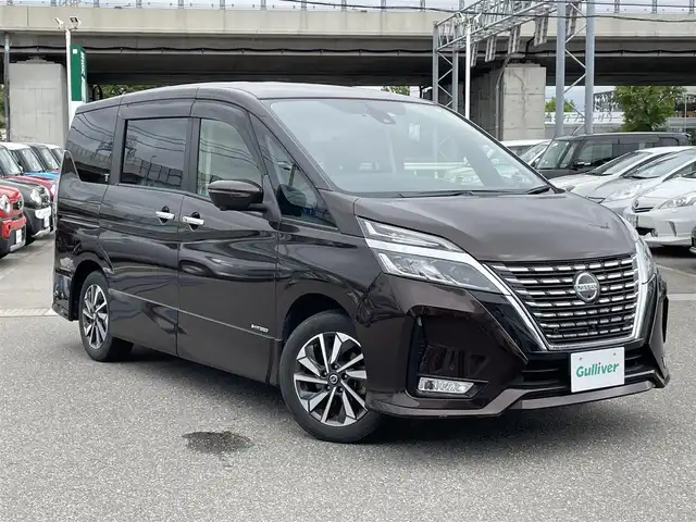 日産 セレナ ハイウェイスター 石川県 2020(令2)年 3.4万km インペリアルアンバーP 純正10型ナビ/フルセグTV/全方位カメラ/LEDヘッドライト/ETC/ドライブレコーダー/プロパイロット/エマージェンシーブレーキ/両側パワースライドドア/インテリキー/プッシュスタート/電動ミラー/純正アルミホイール/保証書