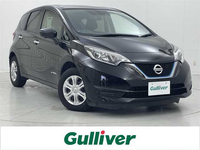 日産 ノート e－パワー X 茨城県 2018(平30)年 5.9万km スーパーブラック 純正ナビ/全周囲カメラ/フルセグ/デジタルインナーミラー/衝突被害軽減ブレーキ/車線逸脱抑制装置/オートマチックハイビーム/クリアランスソナー/ETC/ドラレコ/LEDヘッドライト/スマートキー