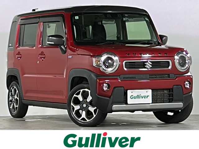 スズキ ハスラー HYBRID X 広島県 2021(令3)年 5.5万km フェニックスレッドパール/ガンメタリック2トーンルーフ 禁煙車/スズキセーフティサポート/・衝突軽減/・誤発進抑制/・車線逸脱警報/・標識認識機能/・先行車発進告知/・ハイビームアシスト/コーナーセンサー/社外７インチナビ/・フルセグTV/CD/DVD/SD/REC/Bluetooth/バックカメラ/革巻きステアリング/ステアリングスイッチ/シートヒーター/前後トライブレコーダー/ETC/ドアバイザー/スマートキー/プッシュスタート/スペアキー/15インチアルミ付きスタッドレスタイヤ車載/W+サイド+カーテンエアバック