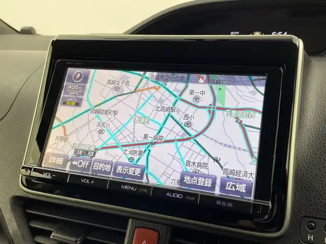 トヨタ エスクァイア ハイブリッド Gi 群馬県 2014(平26)年 8万km ブラック 純正９型ナビ　純正１１型後席モニター　バックカメラ　クルーズコントロール　シートヒーター　両側パワースライドドア　ＬＥＤヘッドライト　ＥＴＣ　純正アルミホイール１５インチ　オートライト　禁煙車