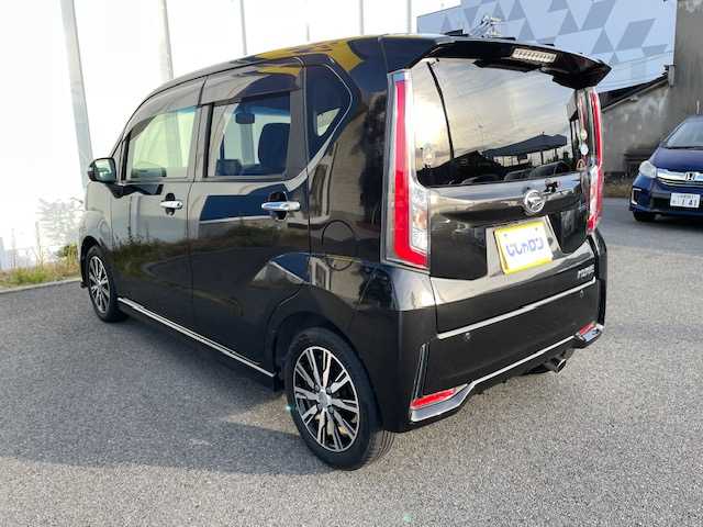 ダイハツ ムーヴ カスタム X ハイパー 福島県 2015(平27)年 4.9万km ブラックマイカメタリック (株)IDOMが運営する【じしゃロンいわき店】の自社ローン専用車両になります。こちらは現金またはオートローンご利用時の価格です。自社ローンご希望の方は別途その旨お申付け下さい/登録時走行距離48200km/プッシュスタート/スマートキー/バックカメラ/ナビゲーション/ドライブレコーダー/フロアマット/リアスポイラー