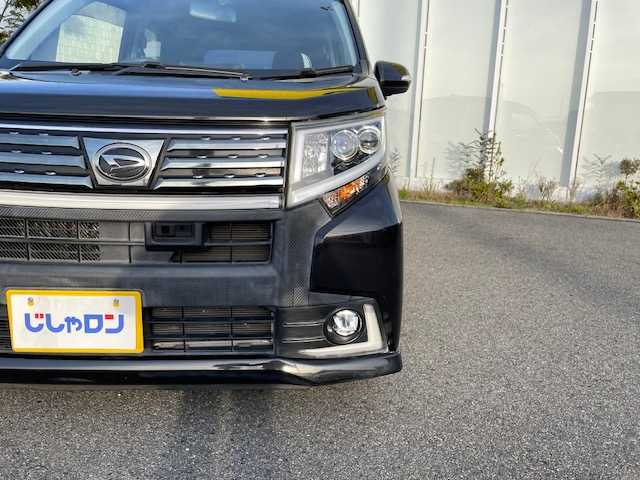 ダイハツ ムーヴ カスタム X ハイパー 福島県 2015(平27)年 4.9万km ブラックマイカメタリック (株)IDOMが運営する【じしゃロンいわき店】の自社ローン専用車両になります。こちらは現金またはオートローンご利用時の価格です。自社ローンご希望の方は別途その旨お申付け下さい/登録時走行距離48200km/プッシュスタート/スマートキー/バックカメラ/ナビゲーション/ドライブレコーダー/フロアマット/リアスポイラー