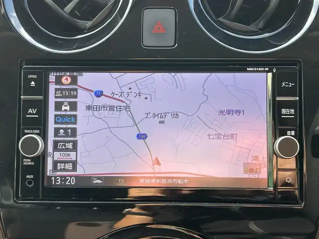 日産 ノート e－パワー メダリスト 愛媛県 2018(平30)年 3.5万km ブリリアントホワイトパール 純正ナビ（Bluetooth/フルセグTV）/アラウンドビューモニター/デジタルインナーミラー/インテリジェントクルーズコントロール/ETC/前方ドライブレコーダー/純正フロアマット/純正アルミホイール/ハーフレザー/前後コーナーセンサー/LEDヘッドライト