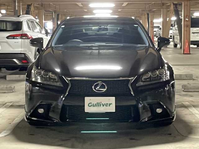 レクサス ＧＳ 300h Fスポーツ 愛知県 2013(平25)年 9万km スターライトブラックガラスフレーク /禁煙車//TRDフロントスポイラー//純正フロントドライブレコーダー//レザーシート//パワーシート//シートメモリー//シートヒーター//シートベンチレーション//ランバーサポート//純正HDDナビ//AM/FM/CD/DVD/SD/BT/USB//AUX/フルセグ//ビルトインETC//AFS//TRC//VSC//クルーズコントロール//LEDオートライト//フロントフォグランプ//ヘッドライトウォッシャー//MTモード付AT//本革巻ステアリング//ステアリングスイッチ//パドルシフト//電動チルトテレスコピック//自動防眩ミラー//オートリトラウィンカーミラー//ドライブモード//EVモード//SNOWモード//電動パーキングブレーキ//ブレーキホールド//電動リヤサンシェード//スマートキー//スペアキー2本//プッシュスタート//純正19インチAW//取扱説明書//ディーラー記録簿H25～H29