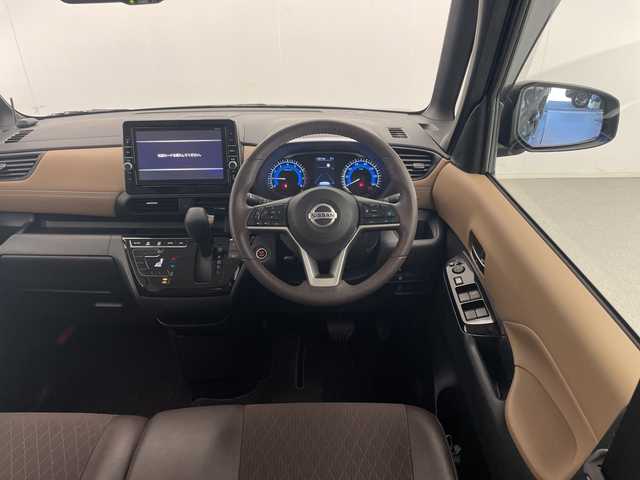 日産 ルークス HWS X プロパイロットED 宮崎県 2020(令2)年 3.6万km アッシュブラウンM 禁煙車/エマージェンシーブレーキ/純正9型ナビTV/（MM319D-L/CD/DVD/MSV/Bluetooth/フルセグTV)/純正ドライブレコーダー/純正エンジンスターター/純正LEDオートライト/純正LEDフォグ/純正14インチアルミ/純正フロアマット/ハンズフリー両側電動スライドドア/プロパイロット/アラウンドビューモニター/クリアランスソナー/電子パーキング/オートホールド/本革巻ハンドル/オートエアコン/リアサーキュレーター（プラズマクラスター）/インテリジェントキー/プッシュエンジンスタート