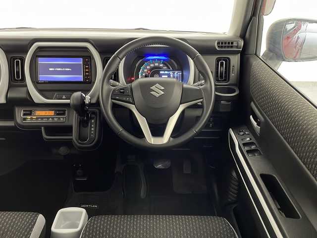 スズキ ハスラー HYBRID X 宮崎県 2020(令2)年 4.7万km ブリスクブルーメタリック/ガンメタリック2トーンルーフ 禁煙車/衝突被害軽減ブレーキ/純正ナビTV/（Panasonic/CN-RZ753W/CD/DVD/Bluetooth/フルセグTV）/純正LEDオートライト/純正LEDフォグ/純正15インチアルミ/純正セキュリティアラーム/純正フロアマット/レーンディパーチャーアラート/クリアランスソナー/エネチャージ/前席シートヒーター/オートエアコン/本革巻ハンドル/リアプライバシーガラス/ウインカードアミラー/スマートキー/プッシュエンジンスタート/新車時保証書/取扱い説明書