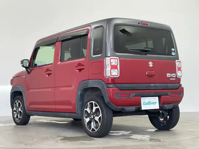 スズキ ハスラー HYBRID X 鹿児島県 2020(令2)年 4.7万km フェニックスレッドパール/ガンメタリック2トーンルーフ 衝突被害軽減ブレーキ/純正ナビTV/（Panasonic/CN-RZ753W/CD/DVD/Bluetooth/フルセグTV）/純正LEDオートライト/純正LEDフォグ/純正15インチアルミ/純正セキュリティアラーム/純正フロアマット/レーンディパーチャーアラート/クリアランスソナー/エネチャージ/前席シートヒーター/オートエアコン/本革巻ハンドル/リアプライバシーガラス/ウインカードアミラー/スマートキー/プッシュエンジンスタート/新車時保証書/取扱い説明書