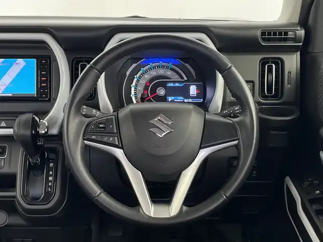 スズキ ハスラー HYBRID X 鹿児島県 2020(令2)年 4.7万km フェニックスレッドパール/ガンメタリック2トーンルーフ 衝突被害軽減ブレーキ/純正ナビTV/（Panasonic/CN-RZ753W/CD/DVD/Bluetooth/フルセグTV）/純正LEDオートライト/純正LEDフォグ/純正15インチアルミ/純正セキュリティアラーム/純正フロアマット/レーンディパーチャーアラート/クリアランスソナー/エネチャージ/前席シートヒーター/オートエアコン/本革巻ハンドル/リアプライバシーガラス/ウインカードアミラー/スマートキー/プッシュエンジンスタート/新車時保証書/取扱い説明書