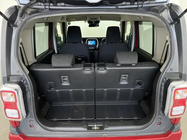 スズキ ハスラー HYBRID X 鹿児島県 2020(令2)年 4.7万km フェニックスレッドパール/ガンメタリック2トーンルーフ 衝突被害軽減ブレーキ/純正ナビTV/（Panasonic/CN-RZ753W/CD/DVD/Bluetooth/フルセグTV）/純正LEDオートライト/純正LEDフォグ/純正15インチアルミ/純正セキュリティアラーム/純正フロアマット/レーンディパーチャーアラート/クリアランスソナー/エネチャージ/前席シートヒーター/オートエアコン/本革巻ハンドル/リアプライバシーガラス/ウインカードアミラー/スマートキー/プッシュエンジンスタート/新車時保証書/取扱い説明書