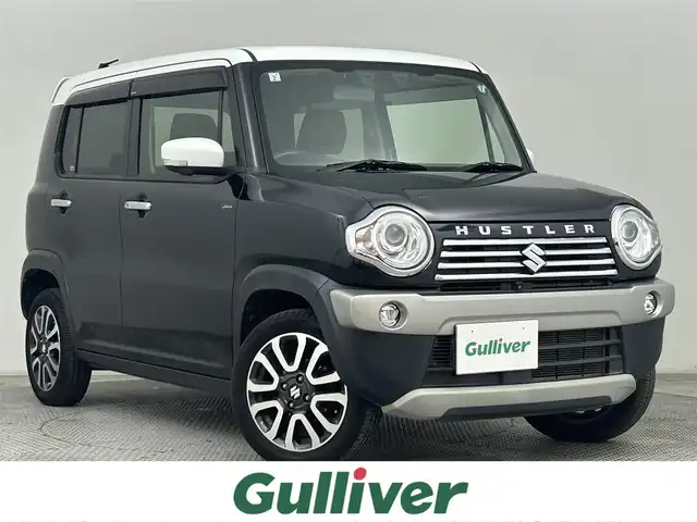 スズキ ハスラー Jスタイル Ⅱ ターボ 道央・札幌 2017(平29)年 5.8万km ブルーイッシュブラックパール ・ワンオーナー/・４WD/・純正ナビ/　CD/DVD/BT/USB/フルセグ/・全方位カメラ/・ビルトインETC/・デュアルカメラサポートブレーキ/・クルーズコントロール/・レーンキープアシスト/・ダウンヒルアシストコントロール/・グリップコントロール/・ハーフレザーシート/・前席シートヒーター/・HIDヘッドライト/・フォグライト/・オートライト/・プッシュスタート/・スマートキー/・純正フロアマット/・ドアバイザー