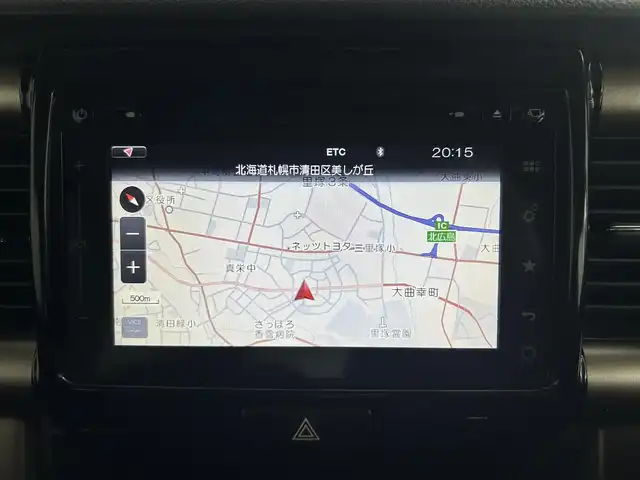 スズキ ハスラー Jスタイル Ⅱ ターボ 道央・札幌 2017(平29)年 5.8万km ブルーイッシュブラックパール ・ワンオーナー/・４WD/・純正ナビ/　CD/DVD/BT/USB/フルセグ/・全方位カメラ/・ビルトインETC/・デュアルカメラサポートブレーキ/・クルーズコントロール/・レーンキープアシスト/・ダウンヒルアシストコントロール/・グリップコントロール/・ハーフレザーシート/・前席シートヒーター/・HIDヘッドライト/・フォグライト/・オートライト/・プッシュスタート/・スマートキー/・純正フロアマット/・ドアバイザー