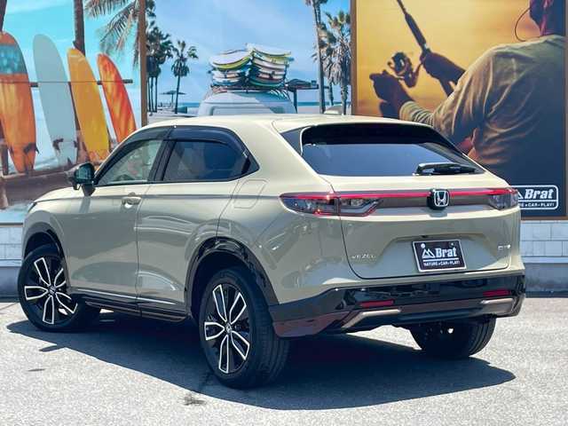 ホンダ ヴェゼル ハイブリッド e:HEV Z 宮崎県 2021(令3)年 3.6万km ベージュ ホンダセンシング　/純正ＯＰエアロ　/前席シートヒーター　/アダプティブクルーズコントロール　/ドアバイザー　/ＬＥＤ　/ＥＴＣ　/フルセグＴＶ　/純正フロアマット　/ＡＣＣ/バックカメラ