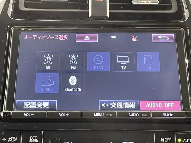 トヨタ プリウス Sセーフティプラス 愛知県 2018(平30)年 6.6万km ホワイトパールクリスタルシャイン 純正９インチナビ（NSZT-Y66T）/（Bluetooth/フルセグTV/SD/FM/AM/CD・DVD再生）/モデリスタエアロ　/トヨタセーフティセンス　/　　-プリクラッシュセーフティ/　　-レーンディパーチャーアラート/　　-レーダークルーズコントロール　/　　-オートマチックハイビーム/パーキングアシスト　/ビルトインＥＴＣ　/ＬＥＤヘッドライト/LEDフォグランプ　/バックカメラ　/クリアランスソナー　/横滑り防止/純正フロアマット　