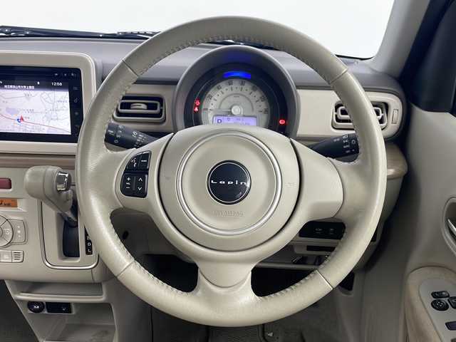 スズキ ラパン X 埼玉県 2015(平27)年 7.6万km フレンチミントPM 純正メーカーナビ　/パノラマモニター　/ビルトインＥＴＣ　/フルセグＴＶ　/オートライト　/ＵＳＢ　/シートヒーター　/Ｂｌｕｅｔｏｏｔｈ　/ＡＵＸ　/スマートキー　/純正フロアマット　/ＤＶＤ再生