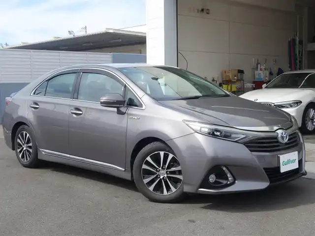 トヨタ ＳＡＩ G 静岡県 2014(平26)年 9.9万km グレーマイカM 禁煙車/メーカーナビ/　CD/DVD/BT/SD/USB/AUX/フルセグTV/バックカメラ/ビルトインETC/社外前方ドライブレコーダー/OP 黒革シート/前席パワーシート/前席シートヒーター/クルーズコントロール/自動防眩ミラー/ステアリングリモコン/純正LEDヘッドライト/オートライト/純正フロアマット/純正ドアバイザー/プッシュスタート/スマートキー/木目調革巻きステアリング/純正ラゲッジマット/取扱説明書/保証書