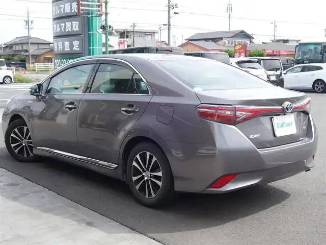 トヨタ ＳＡＩ G 静岡県 2014(平26)年 9.9万km グレーマイカM 禁煙車/メーカーナビ/　CD/DVD/BT/SD/USB/AUX/フルセグTV/バックカメラ/ビルトインETC/社外前方ドライブレコーダー/OP 黒革シート/前席パワーシート/前席シートヒーター/クルーズコントロール/自動防眩ミラー/ステアリングリモコン/純正LEDヘッドライト/オートライト/純正フロアマット/純正ドアバイザー/プッシュスタート/スマートキー/木目調革巻きステアリング/純正ラゲッジマット/取扱説明書/保証書