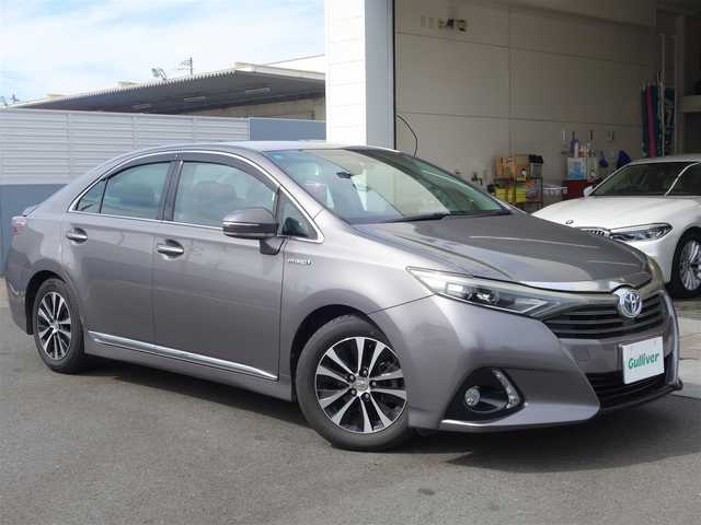 トヨタ ＳＡＩ G 佐賀県 2014(平26)年 9.9万km グレーマイカM 禁煙車/メーカーナビ/　CD/DVD/BT/SD/USB/AUX/フルセグTV/バックカメラ/ビルトインETC/社外前方ドライブレコーダー/OP 黒革シート/前席パワーシート/前席シートヒーター/クルーズコントロール/自動防眩ミラー/ステアリングリモコン/純正LEDヘッドライト/オートライト/純正フロアマット/純正ドアバイザー/プッシュスタート/スマートキー/木目調革巻きステアリング/純正ラゲッジマット/取扱説明書/保証書