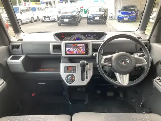 ダイハツ ウェイク G SA 長崎県 2015(平27)年 8.2万km パールホワイトⅢ 衝突被害軽減ブレーキ/社外メモリナビ【MDV-Z702W】/・Bluetooth接続/・フルセグTV/・DVD再生/両側パワースライドドア/ETC/社内サイドバー/LEDオートヘッドライト/フォグライト/アイドリングストップ/革巻きステアリング/ステアリングスイッチ