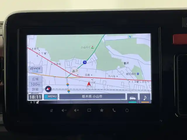 スズキ スペーシア カスタム HYBRID XS 栃木県 2024(令6)年 0.2万km 茶 純正9インチメモリナビ/（フルセグTV/Bluetooth/USB//AppleCarPlay/AndoroidAuto）/全方位カメラ/トヨタセーフティセンス/コーナーセンサー/両側パワースライドドア/ハーフレザーシート/シートヒーター/禁煙車/ステアリングヒーター/ヘッドアップディスプレイ/オートライト/LEDヘッドライト/横滑り防止装置/フォグランプ/スマートキー/プッシュスタート/アイドリングストップ/ステアリングスイッチ/革巻きステアリング/ウィンカーミラー/純正15インチアルミホイール/純正フロアマット