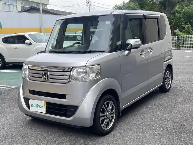 ホンダ Ｎ ＢＯＸ G SSパッケージ 静岡県 2013(平25)年 7.4万km アラバスターシルバーメタリック ワンオーナー/純正CDデッキ/FM/AM/AUX/両側パワースライドドア/ETC/ステアリングスイッチ/純正14インチAW/スマートキー×2/保証書/取扱説明書/H28/30/R2/4/6点検記録簿有