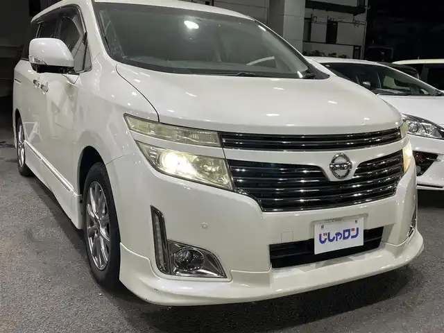 日産 エルグランド 250HWS アーバンクロム 千葉県 2012(平24)年 10万km ブリリアントホワイトパール 【(株)IDOMが運営する【じしゃロン八千代店】の自社ローン対象車両になります。こちらは現金ご利用時の価格です。自社ローンご希望の方は別途その旨お申付け下さい。/両側パワースライドドア/ＥＴＣ/Bluetooth接続/アラウンドビューモニター