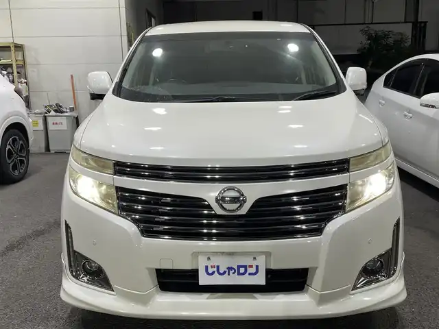 日産 エルグランド 250HWS アーバンクロム 千葉県 2012(平24)年 10万km ブリリアントホワイトパール 【(株)IDOMが運営する【じしゃロン八千代店】の自社ローン対象車両になります。こちらは現金ご利用時の価格です。自社ローンご希望の方は別途その旨お申付け下さい。/両側パワースライドドア/ＥＴＣ/Bluetooth接続/アラウンドビューモニター