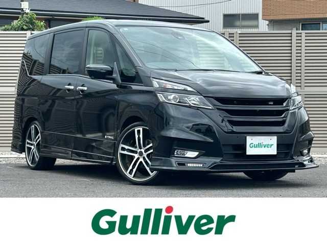 日産 セレナ e－パワー ハイウェイスター V 千葉県 2019(平31)年 3.8万km ダイヤモンドブラック １１インチ社外ナビ/フルセグTV/Bluetooth/HDMI/USB/CD/DVD/ETC/バックカメラ/全方位カメラ/サイドカメラ/両側パワースライドドア/プロパイロット/レダークルーズコントロール/デジタルインナーミラー/レーンキープアシスト/衝突軽減アシスト/車線逸脱警報/盗難防止装置/オートマチックハイビーム/ウィンカーミラー/プッシュスタート/スマートキー/スペアキー１本/LEDヘッドライト/社外アルミホイール/純正フロアマット/保証書
