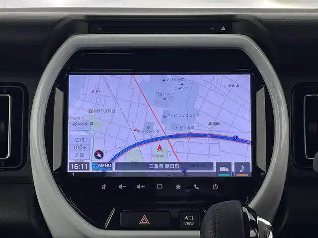 スズキ ハスラー HYBRID X 三重県 2022(令4)年 2.6万km オフブルーM 純正9インチナビ/全方位カメラ/フルセグ/シートヒーター/追従式クルーズコントロール/衝突軽減ブレーキ/レーンキープアシスト/オートハイビーム/アイドリングストップ/ETC/スマートキー×2