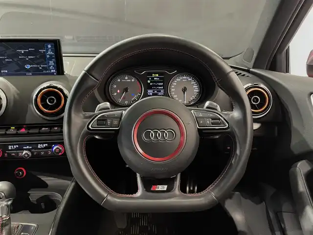 アウディ Ｓ３ スポーツバック 道央・札幌 2014(平26)年 6.9万km ブリリアントレッド バックカメラ/アウディーパーキングシステム/スタビリティコントロール/パワーシート（D/N）/左右独立調整オートエアコン/HIDヘッドライト/オートライト/アウディドライブセレクト/パドルシフト/フルセグTV/ハーフレザーシート/フルタイム４WD/純正フロアマット/ETC/・保証書、取扱説明書（有）/・スペアキー×１