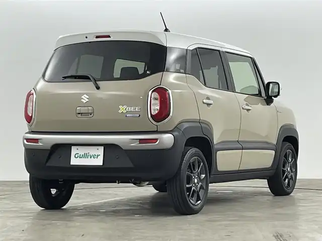 スズキ クロスビー HYBRID MZ 福島県 2022(令4)年 1.6万km キャラバンアイボリーパールメタリック/ホワイト 2トーンルーフ スズキセーフティサポート　/・デュアルカメラ　/・ブレーキサポート　/・アダプティブクルーズコントロール　/・誤発進抑制機能　/・車線逸脱警報機能　/・先行車発進お知らせ機能　/・ふらつき警報機能　/・ハイビームアシスト/・後退時ブレーキサポート/・リアパーキングセンサー/・車線維持支援機能/革巻きステアリング/・ステアリングスイッチ/パドルシフト/シートヒーター/プッシュスタート/・スマートキー/LEDライト/・オートライト/電動格納ウィンカーミラー/純正フロアマット