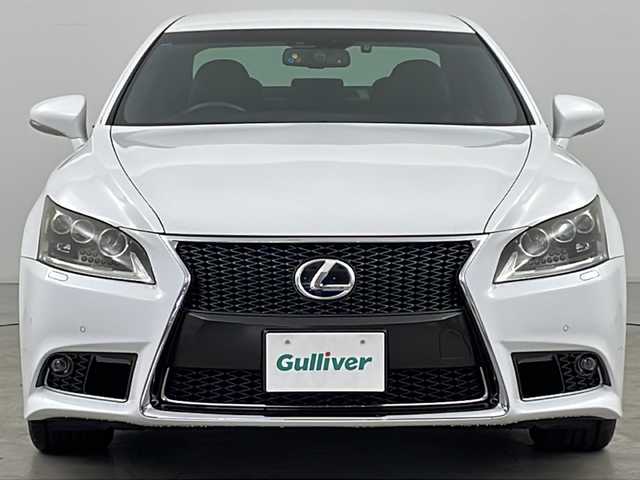 レクサス ＬＳ 600h Fスポーツ 道央・札幌 2014(平26)年 4.6万km ホワイトノーヴァガラスフレーク ・4WD/・純正ナビ＆TV＆CD＆DVD＆BT/・バックカメラ/・レザーシート/・前席パワーシート/・シートヒーター/・ステアリングヒーター/・ブラインドスポットモニター/・パドルシフト/・リア電動シェード/・オートライト/・オートマチックハイビーム/・LEDヘッドライト/・純正ドライブレコーダー